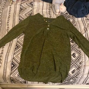 Lace back long sleeve